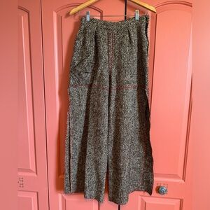 Neville Wisdom Wide Leg Wool Pants
